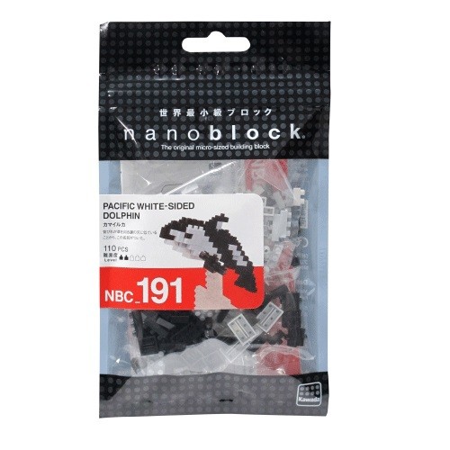 [KA-204689] Kawada NBC-191 nanoblock PACIFIC WHITE-SIDED DOLPHIN 