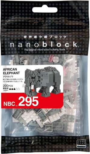 [KA-214589] Kawada NBC-295 nanoblock African Elephant 