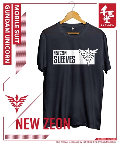 [uct00400104] 千匠堂 x 高達Tee (黑色自護) L size