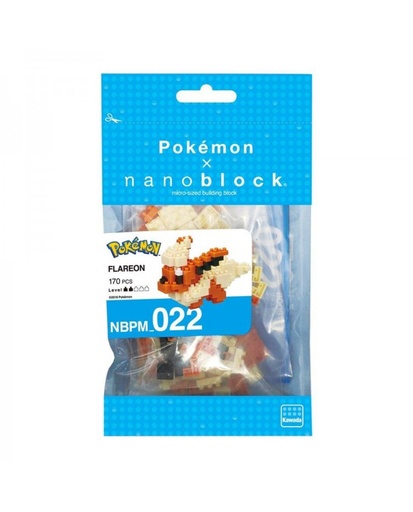 [KA-204351] Kawada NBPM-022 nanoblock Pokemon Flareon