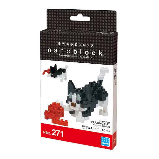 [KA-210864] Kawada NBC-271 nanoblock Playing Cat