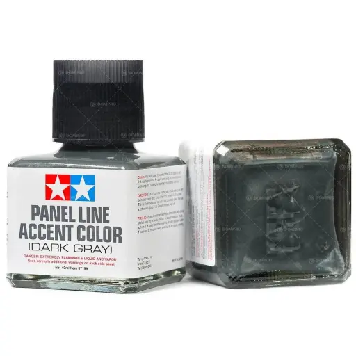 [TA-487199] Tamiya 87199 Panel Line Accent Color Dark Gray 40ml