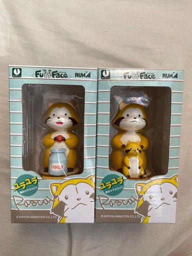 [NI-055282] Nippon animation 30th anniversary Rascal 浣熊 full face 搖頭