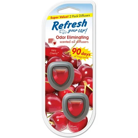 [EN-091342] Refresh Your Car 2-Pack Mini Diffuser, Very Cherry香薰