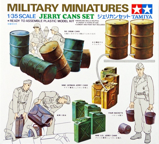 [TA-996971] Tamiya 35026 Military Miniatures Jerry Cans Set 1/35 Scale Tamiya 35026 Military Miniatures Jerry Cans Set 1/35 軍事微縮模型系列