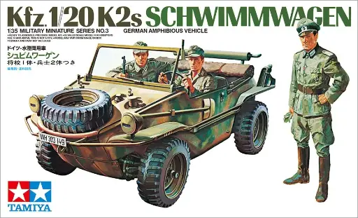 [TA-980024] Tamiya田宮雙星 35003 German KFZ 1/20 K2s Schwimmwagen Military Miniatures 1/35 Model