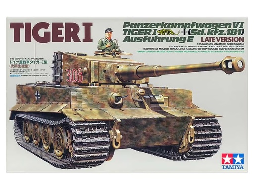 [TA-251094] Tamiya田宮雙星Tamiya 35146 1/35 German Tiger I Late Ver