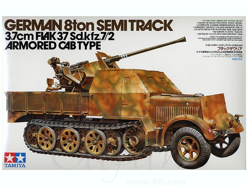 [TA-962372] Tamiya田宮雙星35144 1/35 German 8ton Semi Track 3.7cm Flak 37