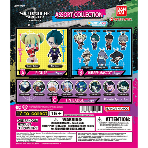 [BA-202154] Bandai Gashapon - Suicide Squad Isekai Assort Collection (Set of 17)