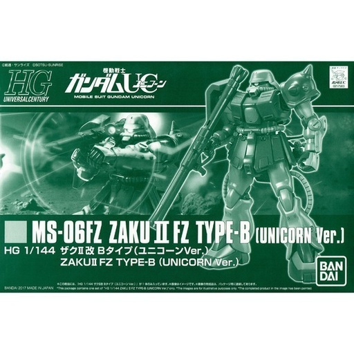 [BA-669124] HG 1/144 Zaku II FZ Type B Unicorn Ver. Mobile Suit Gundam UC (PB)