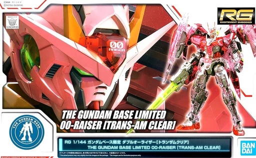 [BA-606075] RG 1/144 The Gundam Base Limited 00 Raiser [Trans-AM Clear] (PB)