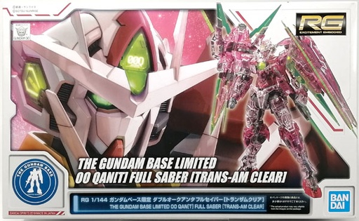 [BA-589095] RG 1/144 The Gundam Base Limited 00 Qan[T] Full Saber [Trans-AM Clear] (PB)