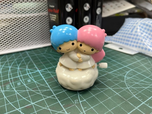 [SS-] SANRIO Little Twin Stars 三麗鷗 2007 雙子星 雲朵 旋轉玩具 全新 中古 絕版