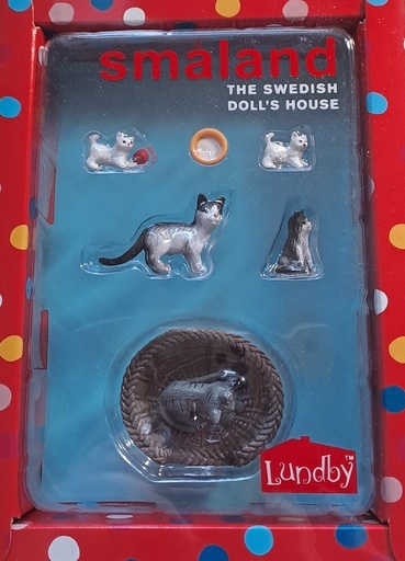 [NU-080422] Lundby Smaland 貓家族 #8042