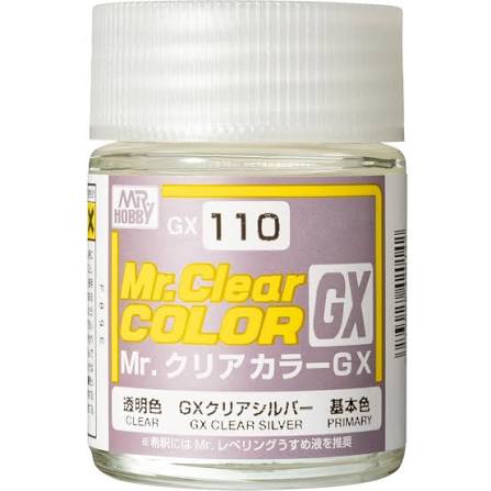 [MR-420142] GSI Mr.Hobby Mr.Color GX110 Clear Silver 18ml