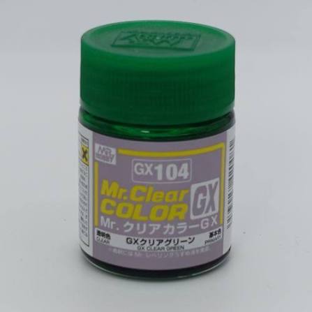 [MR-420081] Mr.Hobby郡士 Mr.Color GX104 油性模型油 透明綠色 18ml