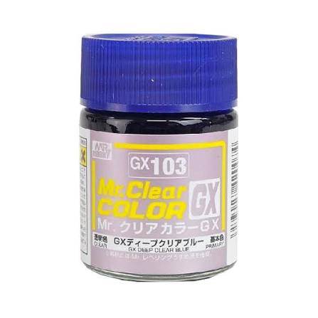 [MR-420074] GSI Mr.Hobby Mr.Color GX103 Deep Clear Blue 18ml