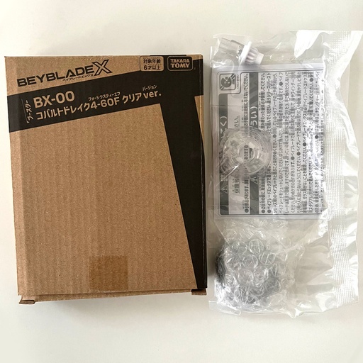 [TT-953708] Takara Tomy Beyblade X BX-00 Cobalt Drake 4-60F Clear Ver. Limited